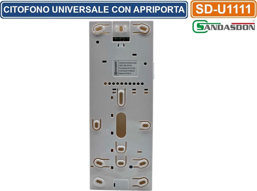 CITOFONO UNIVERSALE COMPATIBILE CON COMELIT URMET CONVERSAZIONE BILATERALE APRIPORTA - 4