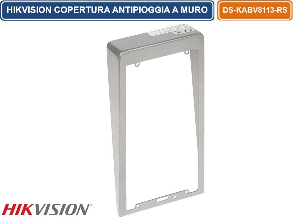 HIKVISION DS-KABV8113-RS FLUSH TETTUCCIO PROTETTIVO ANTIPIOGGIA PER MONTAGGIO A PARETE POSTAZIONE ESTERNA DS-KV8X13-WME1 - 2