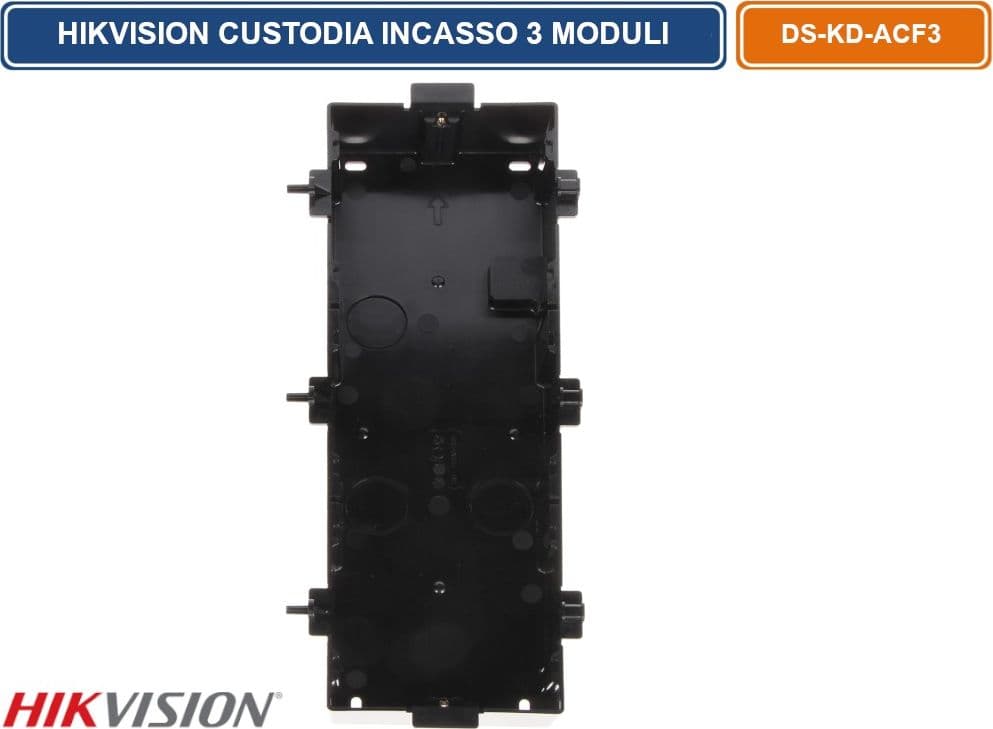 HIKVISION DS-KD-ACF3 CUSTODIA AD INCASSO 3 MODULI - 4