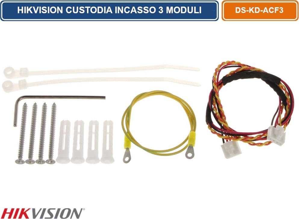 HIKVISION DS-KD-ACF3 CUSTODIA AD INCASSO 3 MODULI - 5