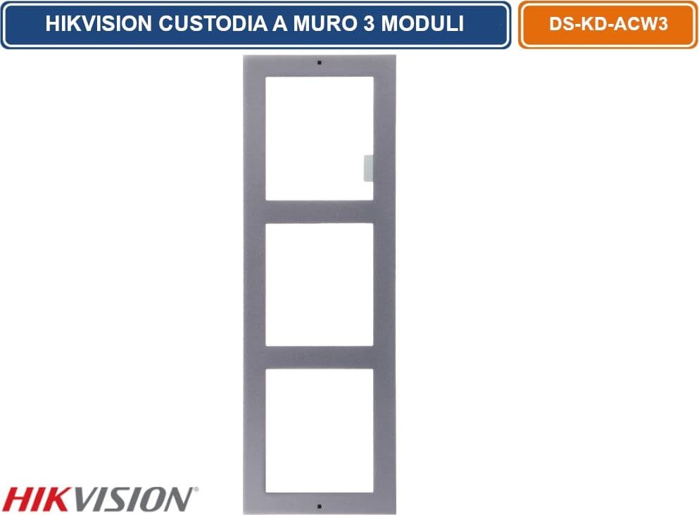 HIKVISION DS-KD-ACW3 CUSTODIA MONTAGGIO SUPERFICIALE A PARETE 3 MODULI - 2