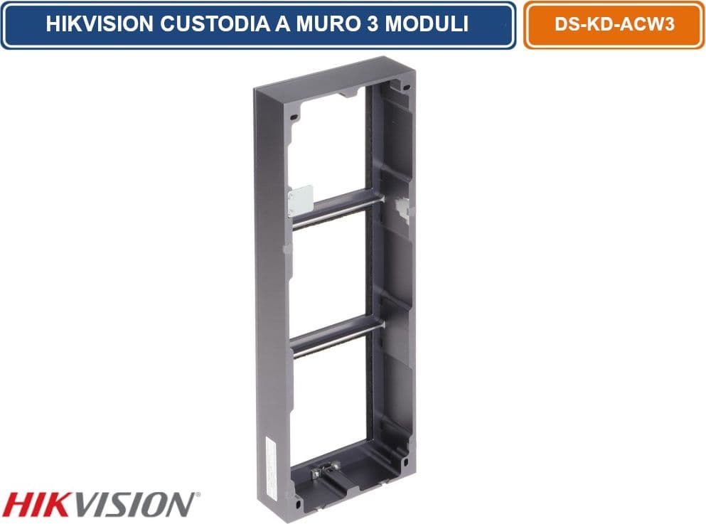 HIKVISION DS-KD-ACW3 CUSTODIA MONTAGGIO SUPERFICIALE A PARETE 3 MODULI - 4