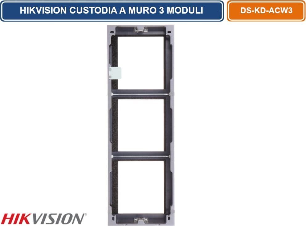 HIKVISION DS-KD-ACW3 CUSTODIA MONTAGGIO SUPERFICIALE A PARETE 3 MODULI - 5