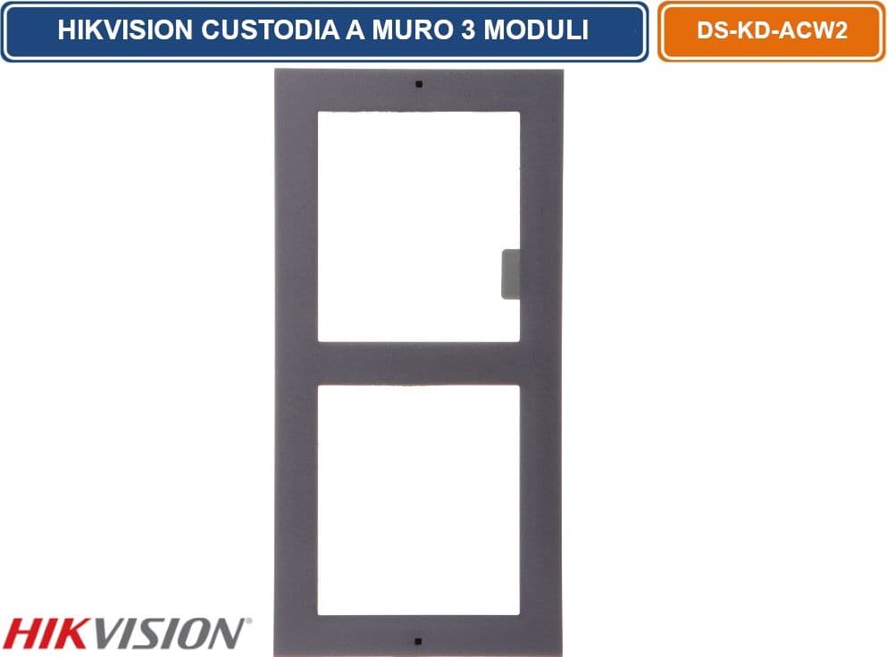 HIKVISION DS-KD-ACW2 CUSTODIA MONTAGGIO SUPERFICIALE A PARETE 2 MODULI - 2