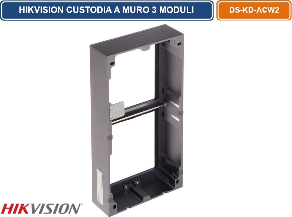 HIKVISION DS-KD-ACW2 CUSTODIA MONTAGGIO SUPERFICIALE A PARETE 2 MODULI - 4