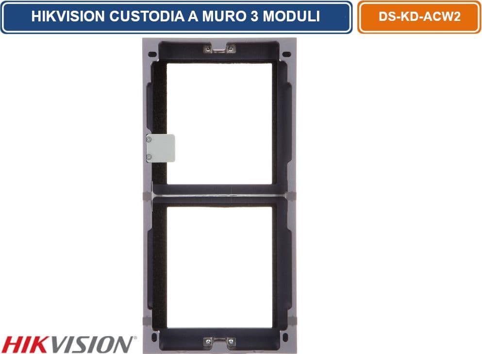 HIKVISION DS-KD-ACW2 CUSTODIA MONTAGGIO SUPERFICIALE A PARETE 2 MODULI - 5