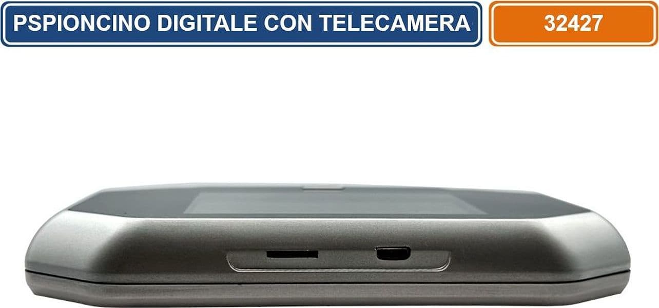 SPIONCINO ELETTRONICO CON TELECAMERA INCORPORATA AD ALTA RISOLUZIONE SCHERMO DA 3.5" REGISTRA FOTO E VIDEO SU SD CARD - 3