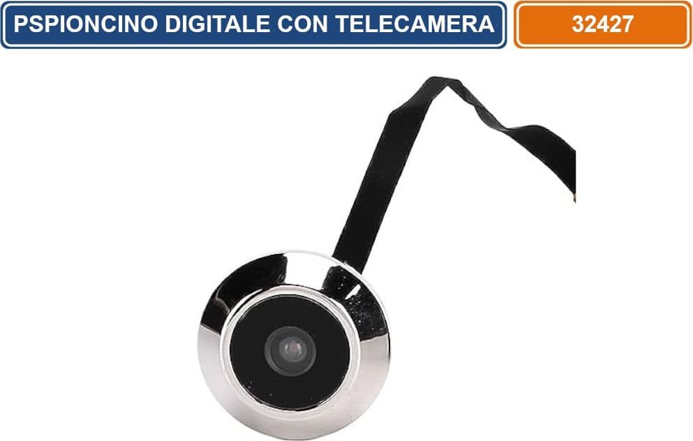 SPIONCINO ELETTRONICO CON TELECAMERA INCORPORATA AD ALTA RISOLUZIONE SCHERMO DA 3.5" REGISTRA FOTO E VIDEO SU SD CARD - 5