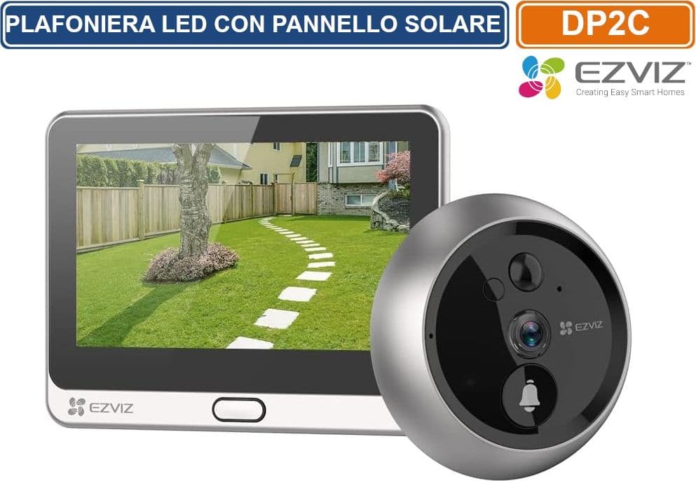 EZVIZ DP2C SPIONCINO DIGITALE WIRELESS GESTIBILE DA APP ALTA RISOLUZIONE 2MP 1080P - 2