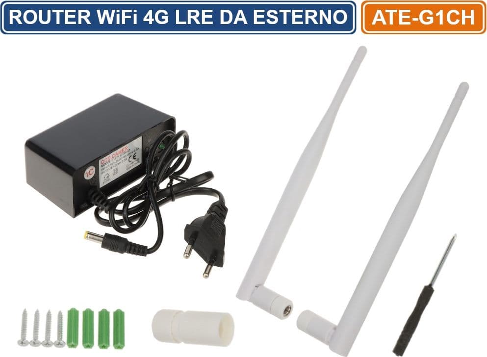 MODEM ROUTER WIRELESS 4G LTE 2.4GHZ 150MBPS 2 ANTENNE DA ESTERNO IP66 WATERPROOF - 5
