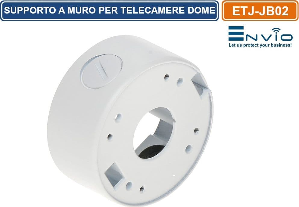 SUPPORTO A MURO UNIVERSALE DA ESTERNO DEEP BASE PER TELECAMERE DOME CCTV IP66