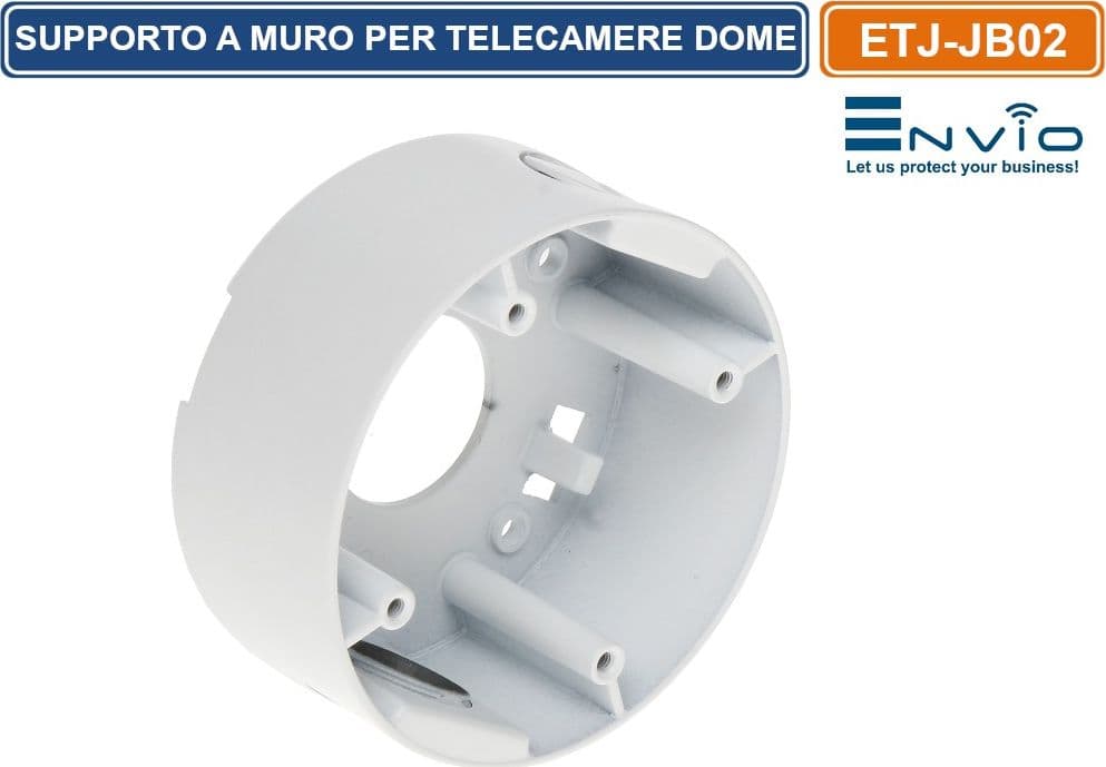 SUPPORTO A MURO UNIVERSALE DA ESTERNO DEEP BASE PER TELECAMERE DOME CCTV IP66 - 2