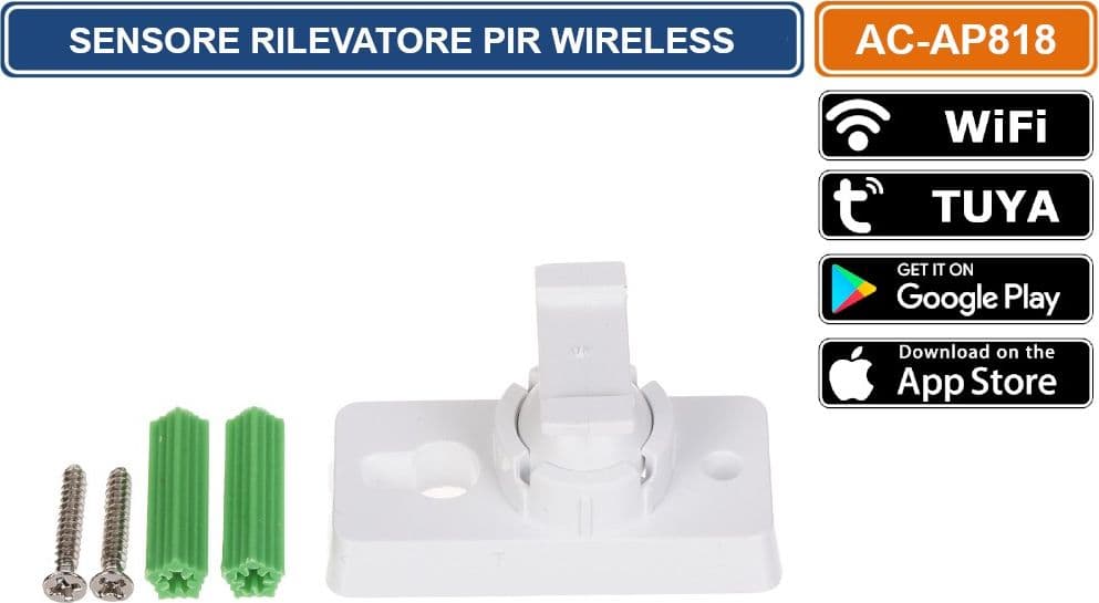 SENSORE RILEVATORE PIR WIRELESS PER SISTEMA DI ALLARME ATLO-AZ-WG13A-TUYA - 4