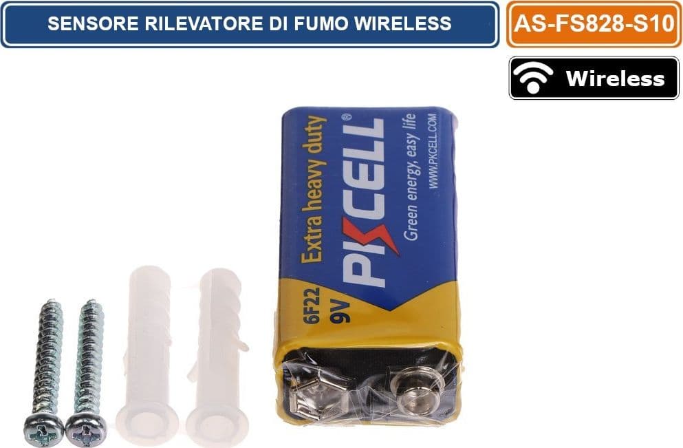 SENSORE RILEVATORE DI FUMO WIRELESS  PER SISTEMA DI ALLARME ATLO-AZ-WG13A-TUYA - 4