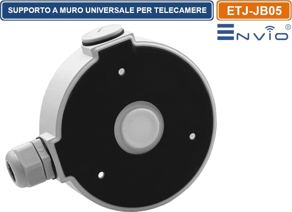 SUPPORTO A MURO METALLICO DA ESTERNO DEEP BASE PER TELECAMERE DOME E BULLET CCTV IP66 - 3