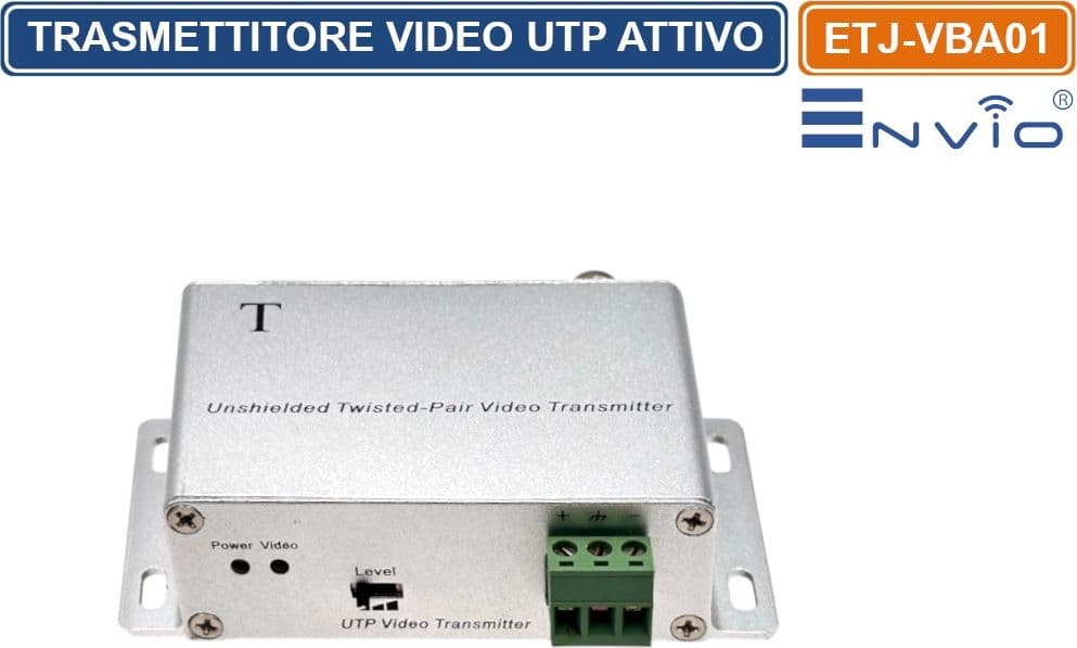 COPPIA TRASMETTITORE + RICEVITORE POWER VIDEO BALUN ATTIVO TVCC 12V 2.400 METRI - 2