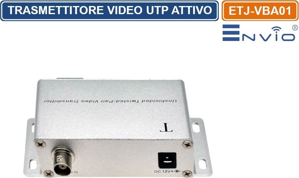 COPPIA TRASMETTITORE + RICEVITORE POWER VIDEO BALUN ATTIVO TVCC 12V 2.400 METRI - 3