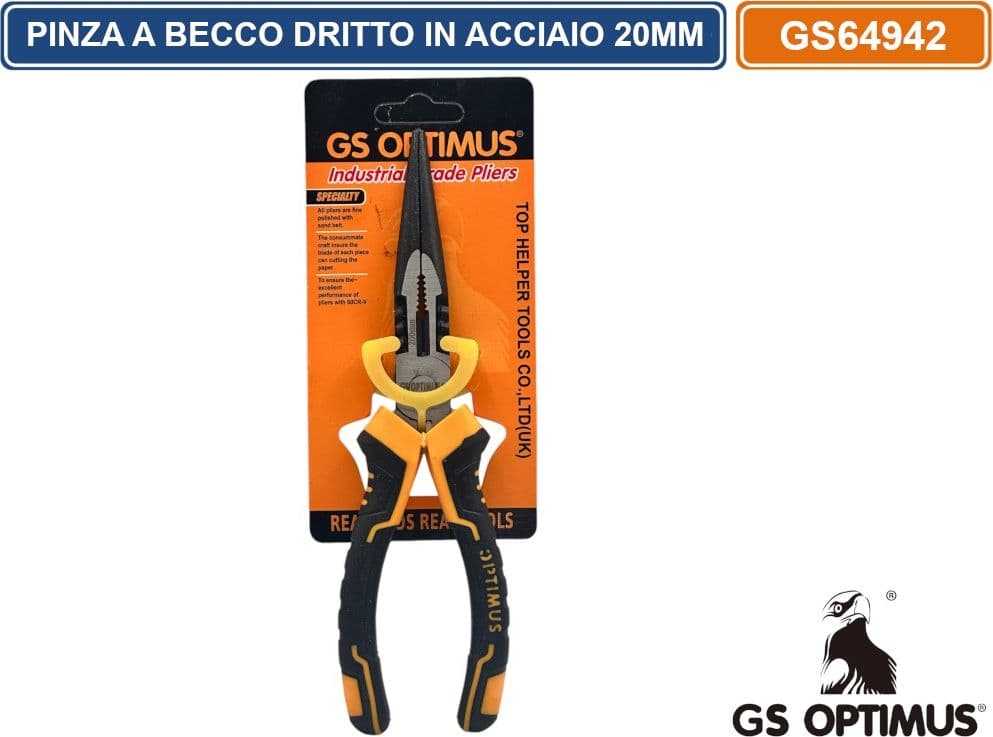 PINZA A BECCO DRITTO MULTIFUNZIONE IN ACCIAIO 20MM - 2