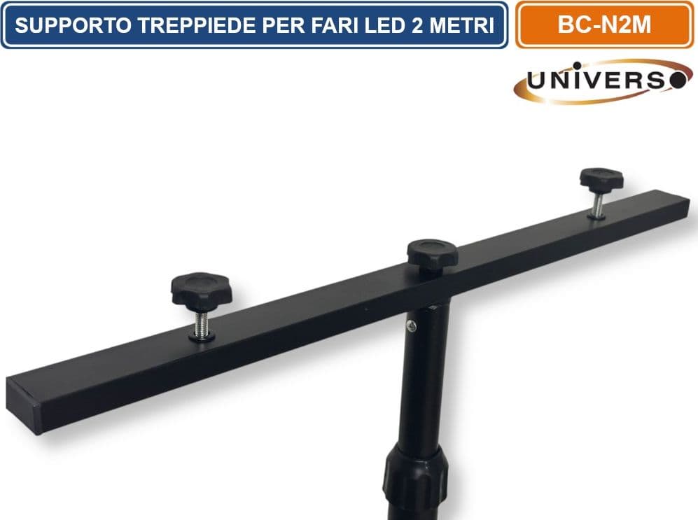 UNIVERSO BC-N2M SUPPORTO TREPPIEDE PER FARI PROIETTORI LED ALTEZZA REGOLABILE FINO A 2 METRI - 5