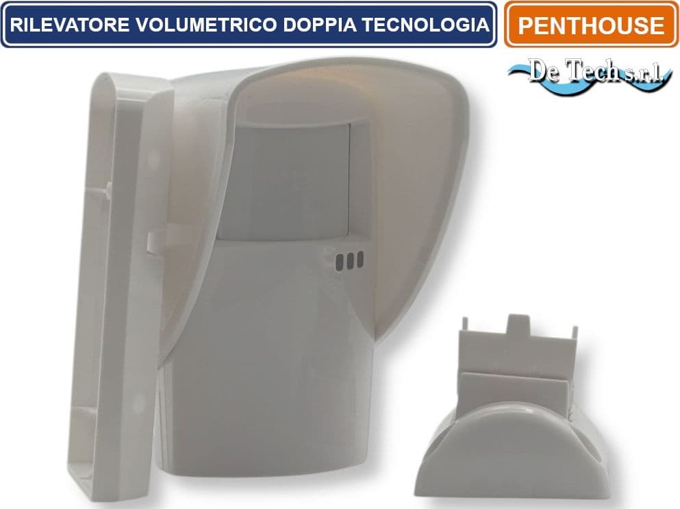 SENSORE RILEVATORE VOLUMETRICO DA ESTERNO A DOPPIA TECNOLOGIA IP54 - 2