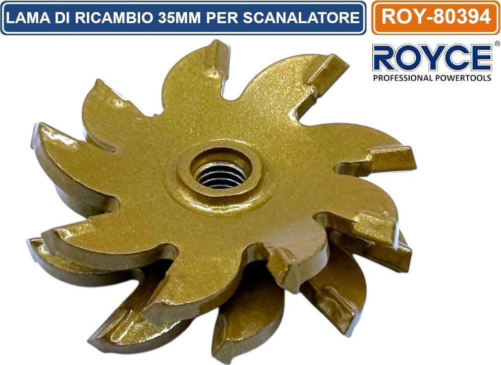 LAMA DISCO DI RICAMBIO 35MM PER SCANALATORE TRACCIATRICE A FRESA - 2