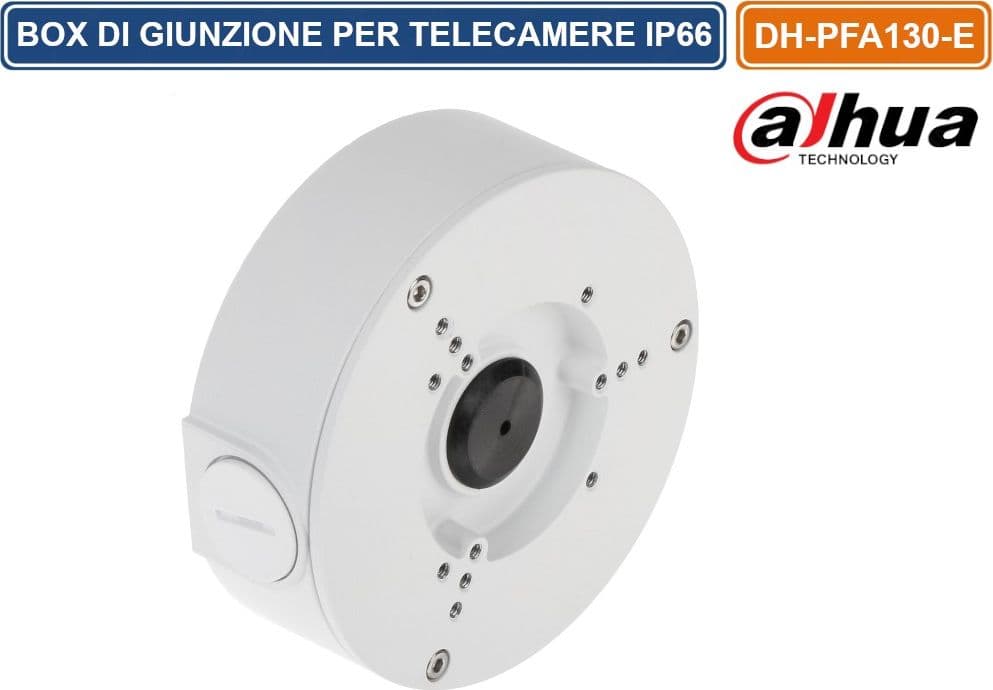 DAHUA DH-PFA130-E BOX DI GIUNZIONE IP66 SUPPORTO A SOFFITTO / MURO PER TELECAMERE DOME E BULLET