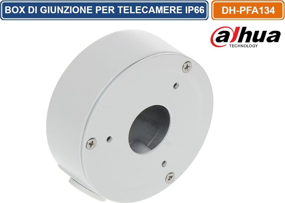DAHUA DH-PFA134 BOX DI GIUNZIONE IP66 SUPPORTO A SOFFITTO / MURO PER TELECAMERE DOME E BULLET
