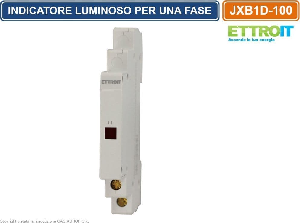 ETTROIT JXB1D-100 INDICATORE LUMINOSO LED UNA FASE PER GUIDA DIN SPIA DI SEGNALAZIONE - 4