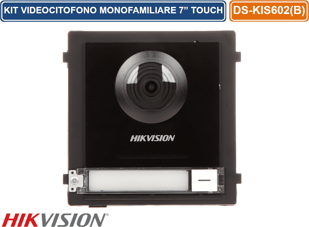 HIKVISION VIDEO INTERCOM KIT IP 2MPX AD UNA CHIAMATA DISPLAY 7" E SWITCH 4 PORTE POE 1 PORTA UPLINK SD CARD - 4