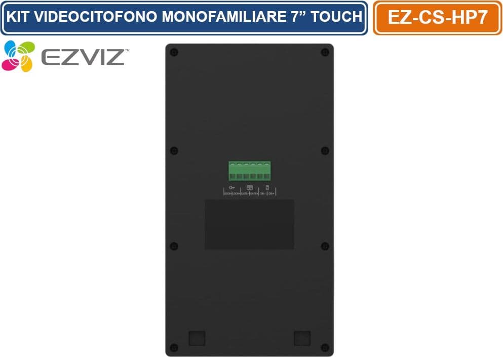 EZVIZ CS-HP7 VIDEOCITOFONO SMART WIFI, 7 POLLICI TOUCH MONITOR, VISIONE NOTTURNA, UNLOCK REMOTE, 2K, RILEVAMENTO UMANO, OPZIONE RFID, IMPERMEABILE - 5