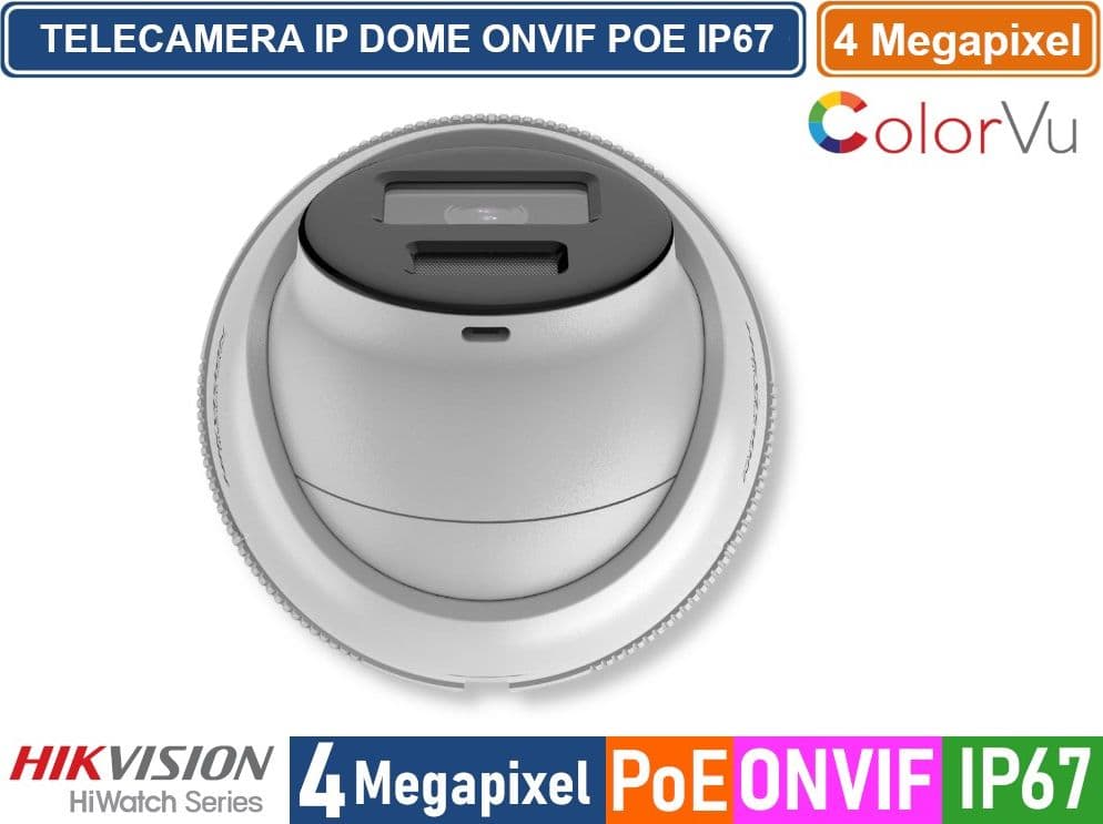 HIKVISION HWI-B149HA TELECAMERA IP NETWORK DOME COLORVU 4 MEGAPIXEL 2.8MM RILEVAZIONE PERSONE E VEICOLI IP67 - 5