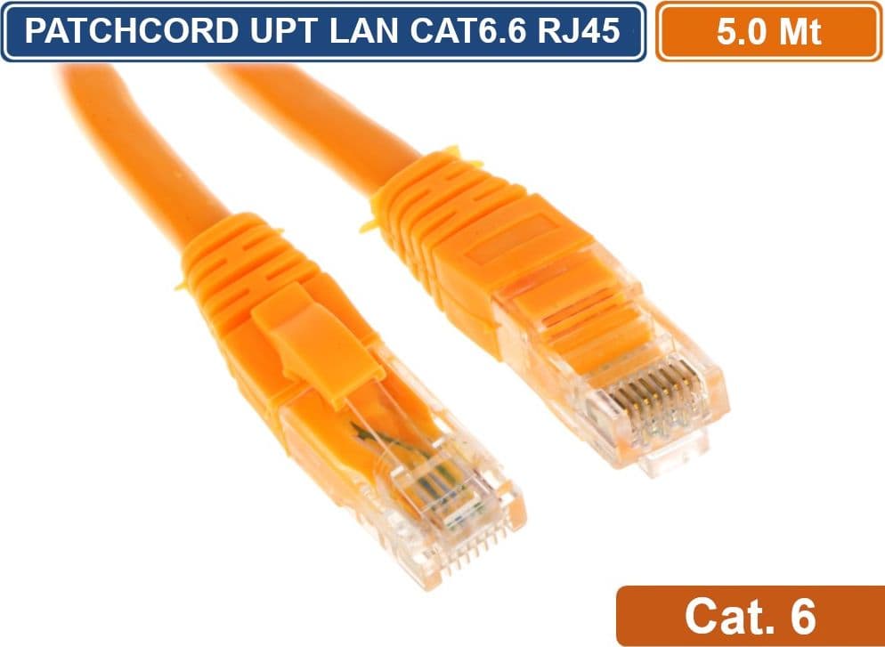 PATCHCORD CAVO DI RETE 5 METRI ETHERNET UTP CAT 6 4X2 AWG 24 LAN RJ45 - 2