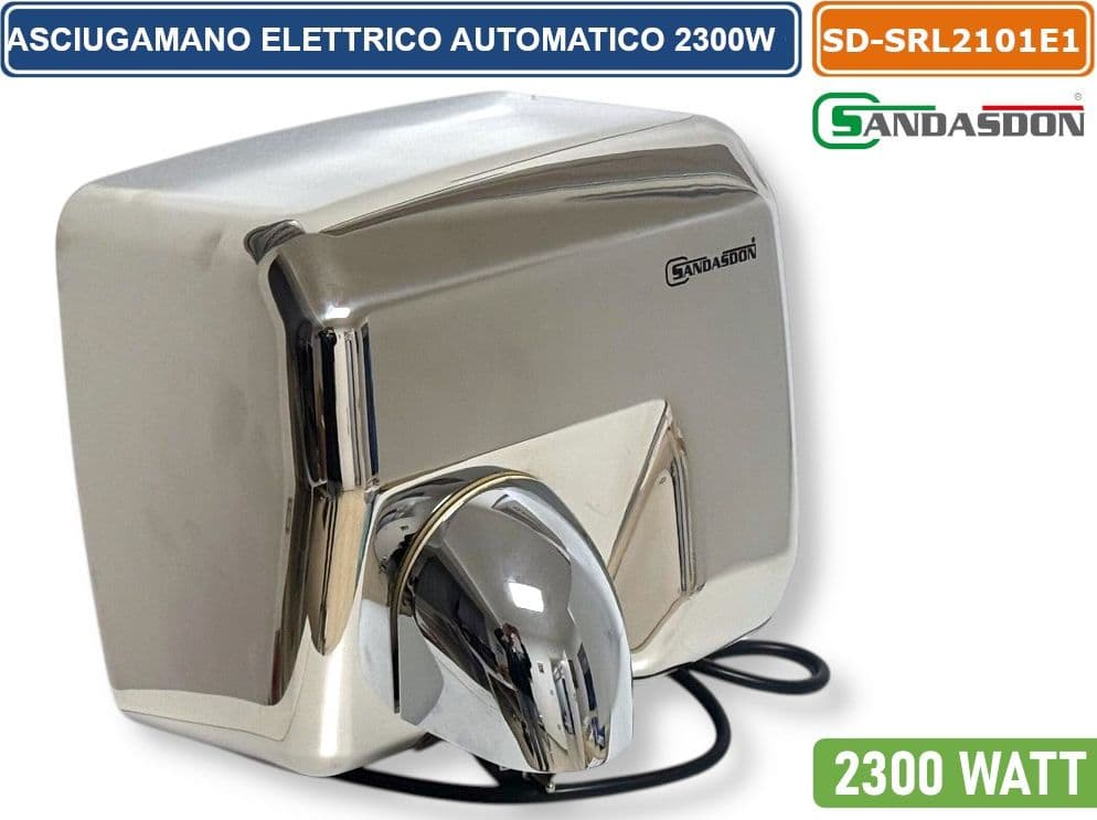 SANDASDON SD-SRL2101E1 ASCIUGAMANO ELETTRICO CON ATTIVAZIONE A FOTOCELLULA 2300W CLASSE II - 2