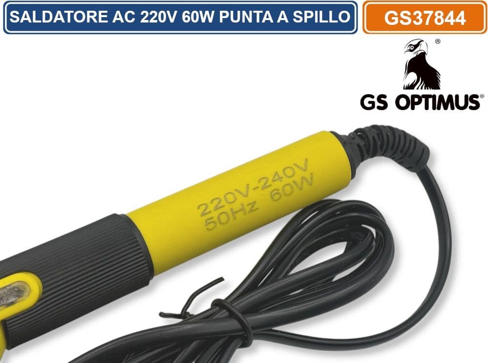 GS OPTIMUS GS37844 SALDATORE PER STAGNO CON PUNTA A STILO AC 220V 60W - 3