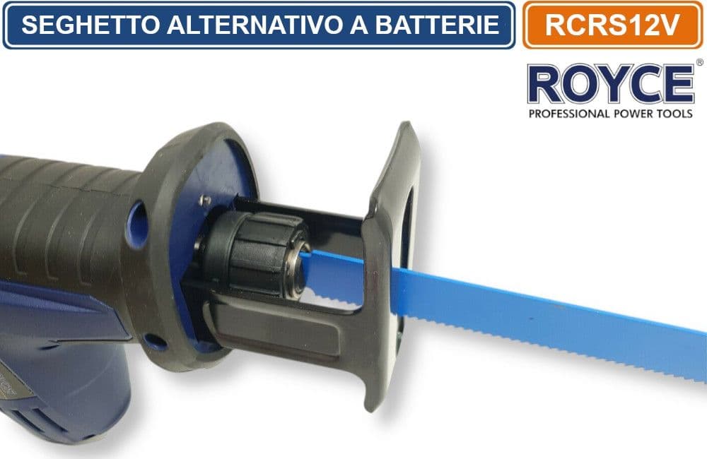 ROYCE RCRS12V SEGHETTO ALTERNATIVO ELETTRICO RICARICABILE A GATTUCCIO 2 BATTERIE MULTIMATERIALE CON DOPPIA BATTERIA AL LITIO 1500mAh - 4