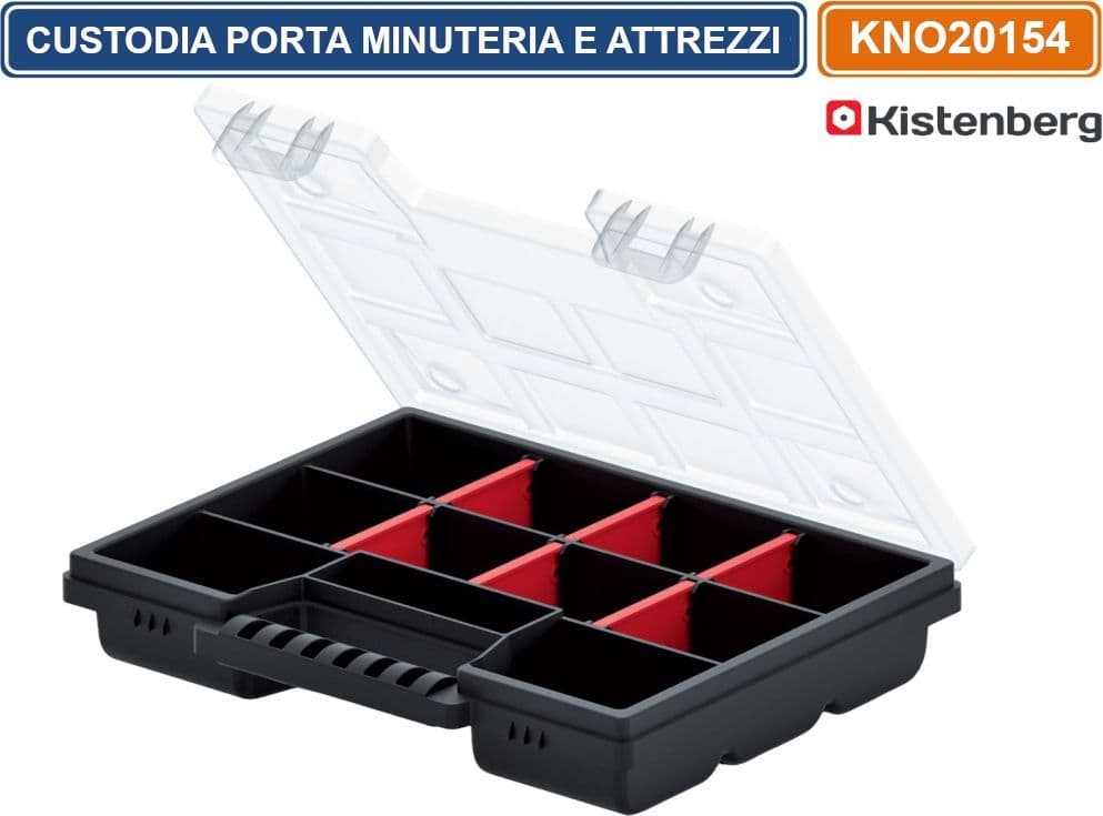 KISTENBERG KNO20154 CUSTODIA PORTA ATTREZZI E MINUTERIA 11 SCOMPARTI - 2