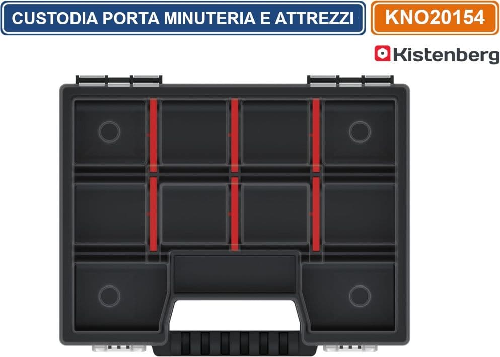 KISTENBERG KNO20154 CUSTODIA PORTA ATTREZZI E MINUTERIA 11 SCOMPARTI - 3