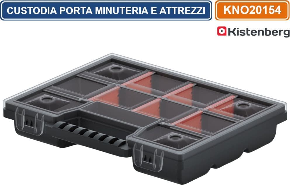 KISTENBERG KNO20154 CUSTODIA PORTA ATTREZZI E MINUTERIA 11 SCOMPARTI - 5