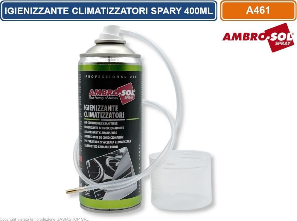 AMBRO-SOL A461 IGIENIZZANTE CLIMATIZZATORI IN BOMBOLETTA SPRAY CON SONDA 400ML - 4