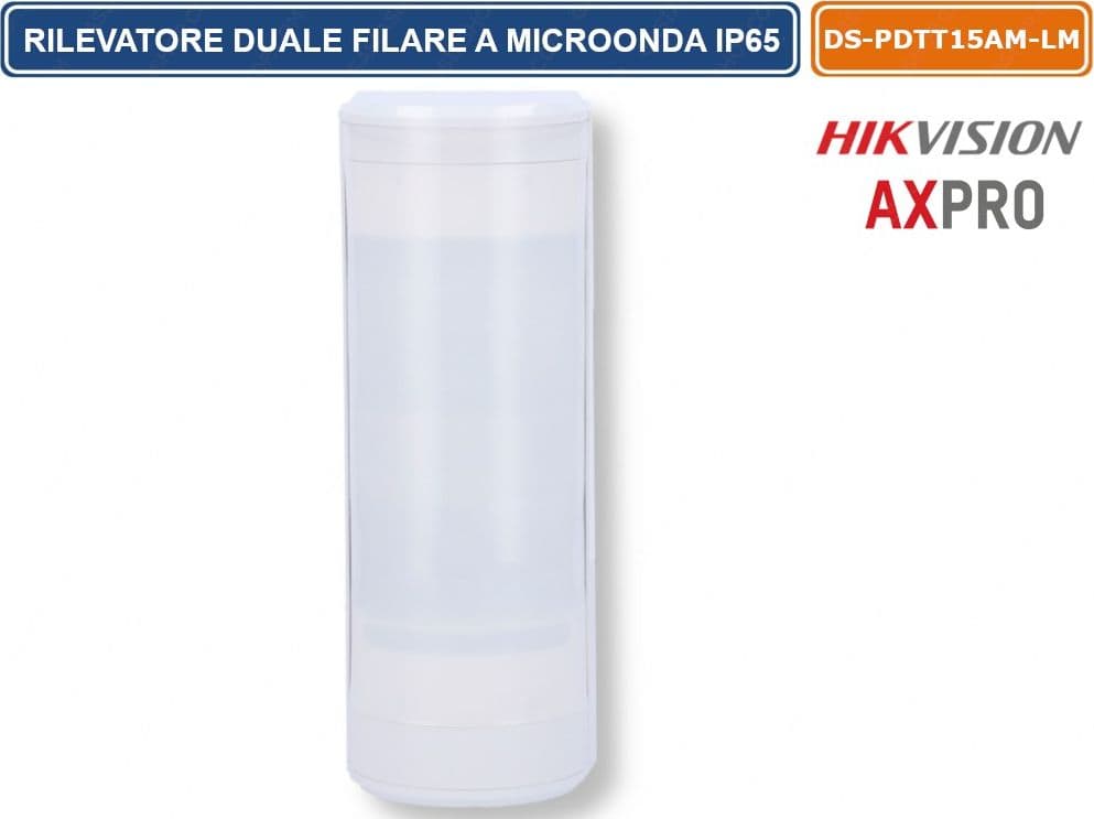 HIKVISION AX PRO SENSORE RILEVATORE DI MOVIMENTO PIR FILARE DA ESTERNO IP65 ANTIMASCHERAMENTO PET IMMUNE 40KG - 2
