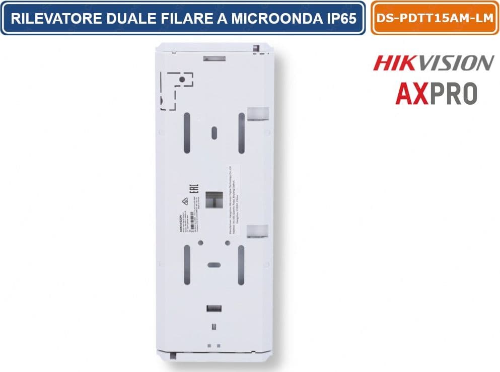 HIKVISION AX PRO SENSORE RILEVATORE DI MOVIMENTO PIR FILARE DA ESTERNO IP65 ANTIMASCHERAMENTO PET IMMUNE 40KG - 3