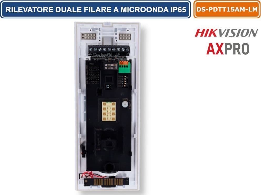 HIKVISION AX PRO SENSORE RILEVATORE DI MOVIMENTO PIR FILARE DA ESTERNO IP65 ANTIMASCHERAMENTO PET IMMUNE 40KG - 4