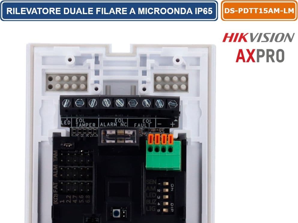 HIKVISION AX PRO SENSORE RILEVATORE DI MOVIMENTO PIR FILARE DA ESTERNO IP65 ANTIMASCHERAMENTO PET IMMUNE 40KG - 5
