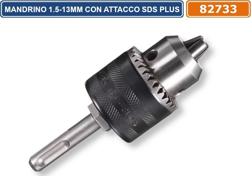 MANDRINO A CREMAGLIERA PER TRAPANO CON ATTACCO SDS-PLUS 1.5 mm-13 mm - 2