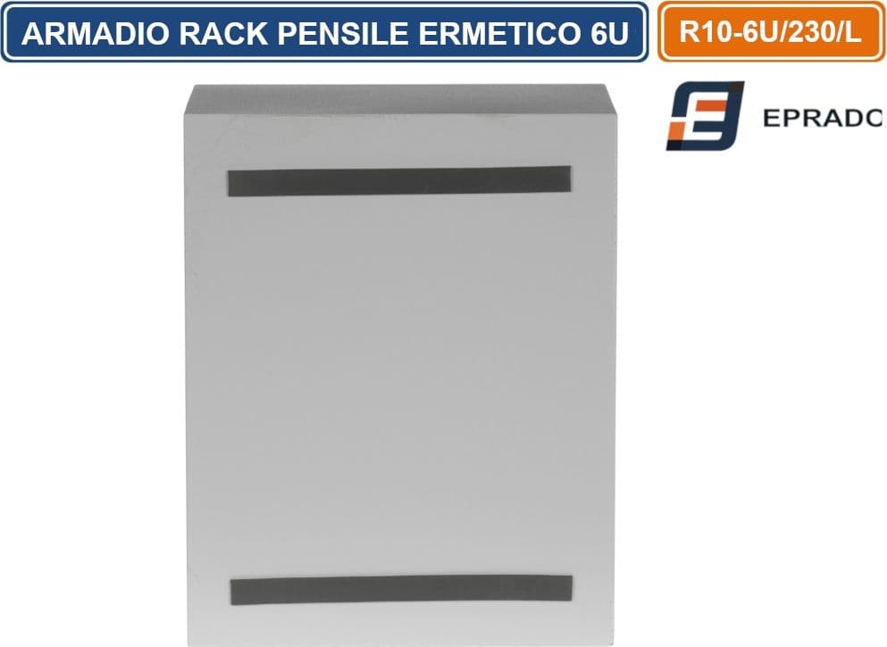 ARMADIO RACK ERMETICO PENSILE 10" 6U IP65 MODELLO R10-6U/230/L – EPRADO - 3