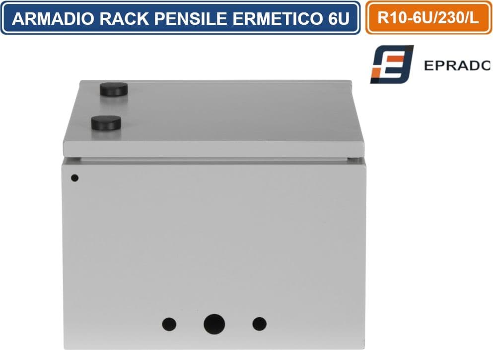 ARMADIO RACK ERMETICO PENSILE 10" 6U IP65 MODELLO R10-6U/230/L – EPRADO - 4