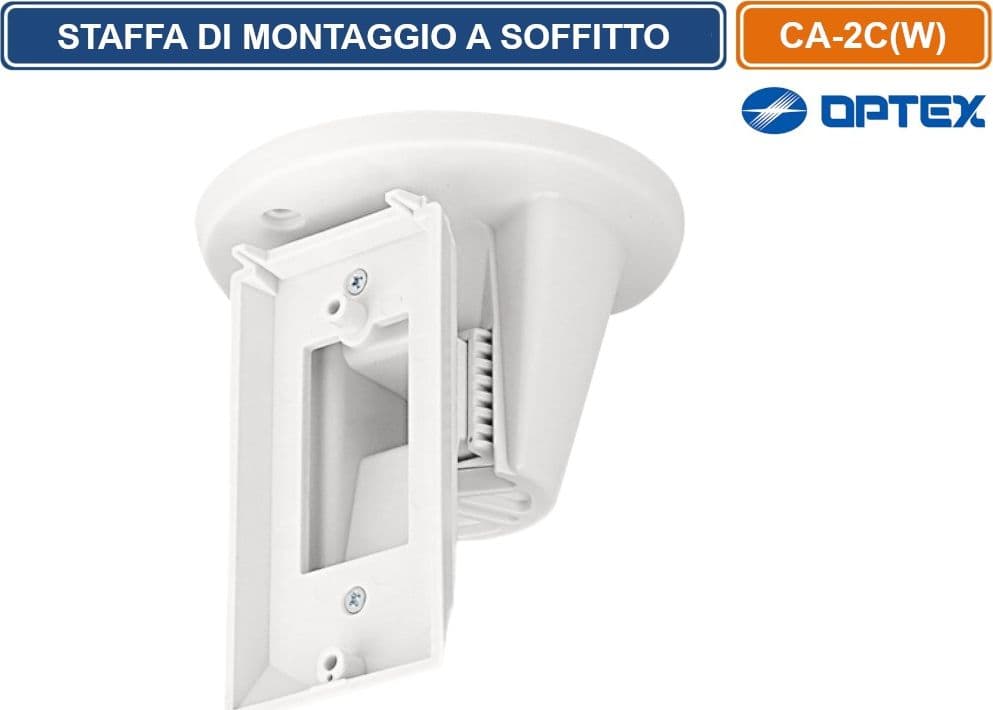 OPTEX CA-2C(W) STAFFA DI MONTAGGIO A SOFFITTO MULTI ANGOLARE COMPATIBILE CON LA SERIE QXI - 2