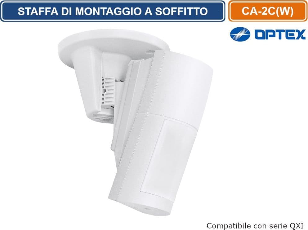 OPTEX CA-2C(W) STAFFA DI MONTAGGIO A SOFFITTO MULTI ANGOLARE COMPATIBILE CON LA SERIE QXI - 3