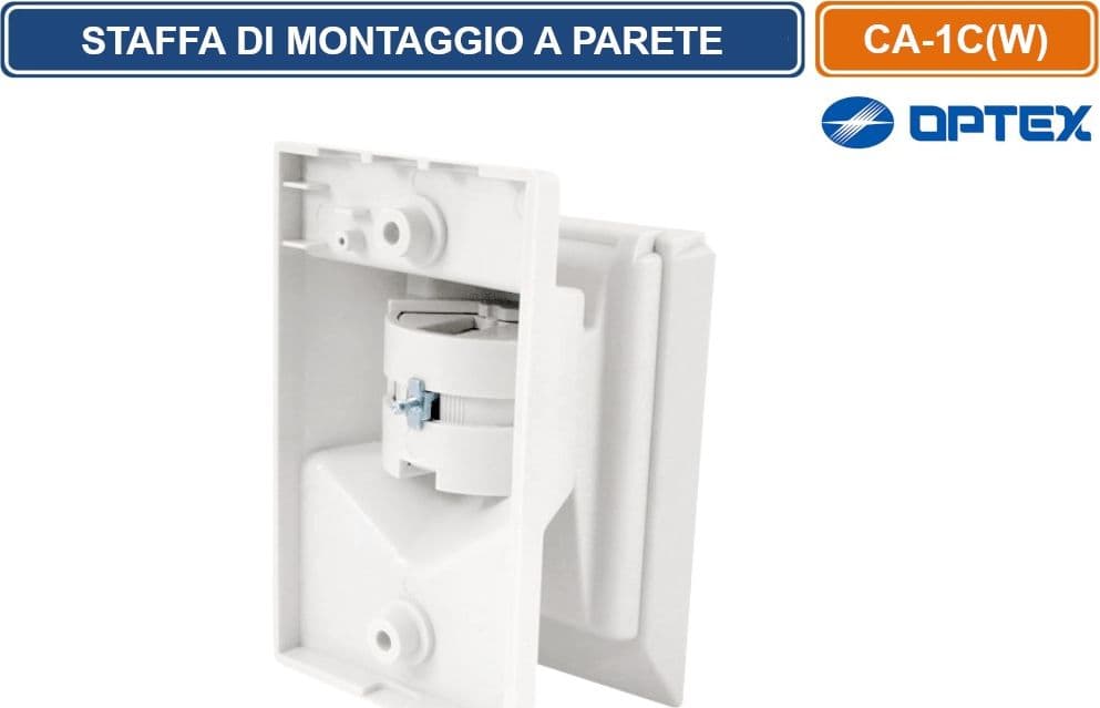 OPTEX CA-1C(W) STAFFA DI MONTAGGIO A PARETE MULTI ANGOLARE COMPATIBILE CON LA SERIE QXI - 2
