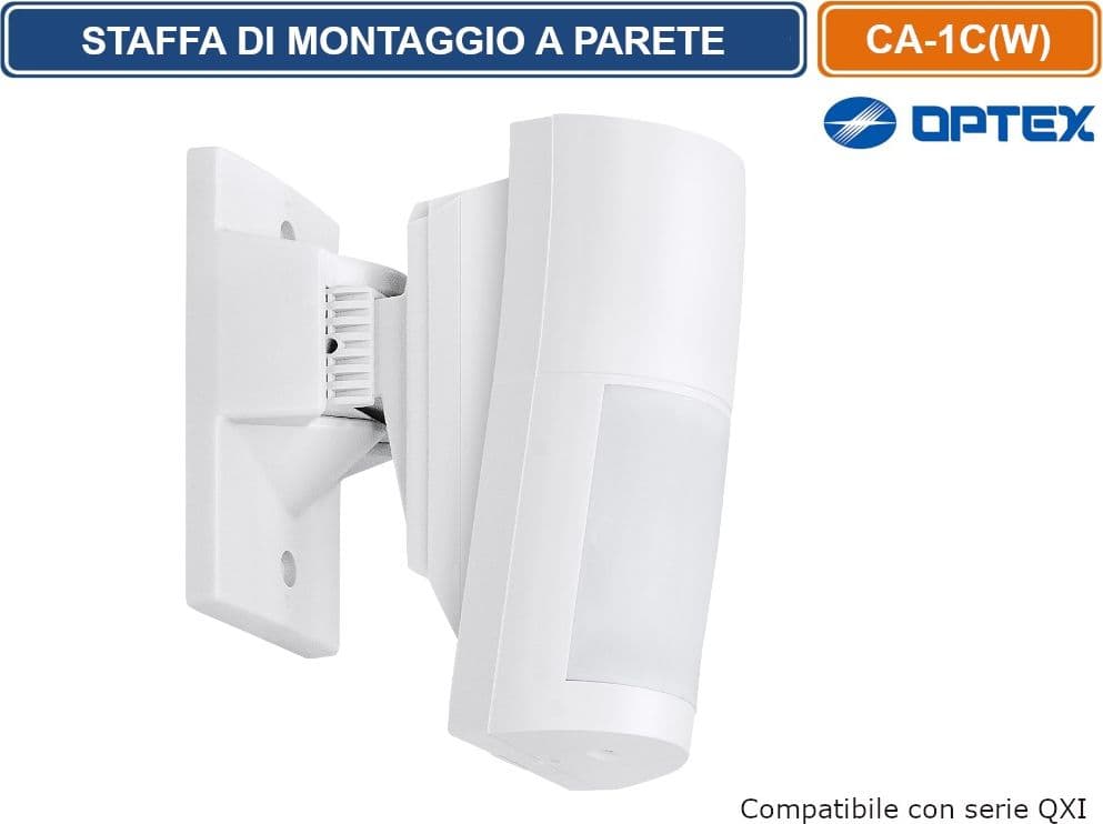 OPTEX CA-1C(W) STAFFA DI MONTAGGIO A PARETE MULTI ANGOLARE COMPATIBILE CON LA SERIE QXI - 3